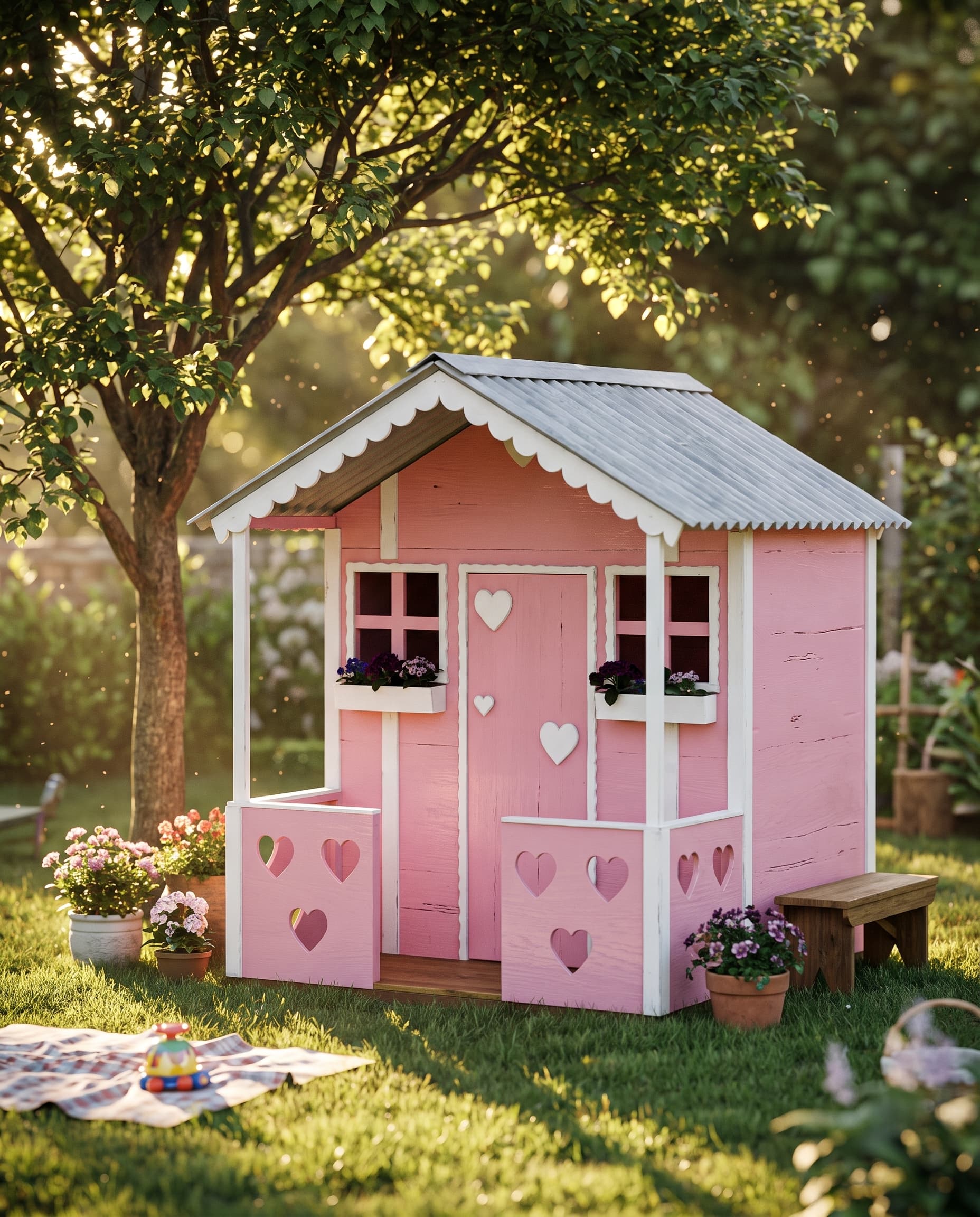 Casinha de Brincar — Rosa Encantada